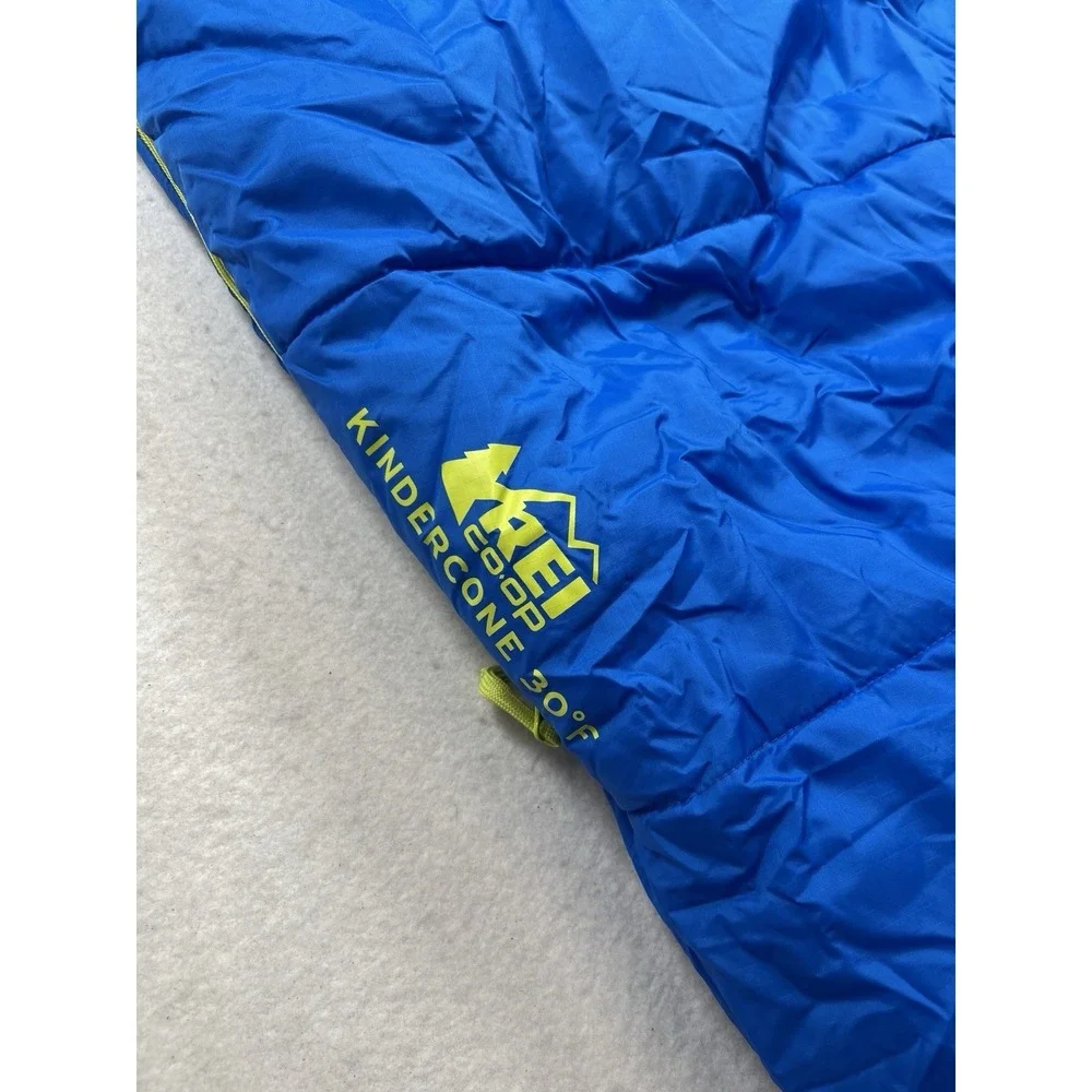 Youth Boy's REI Co-Op Kindercone 30º Blue Mummy RH Zip Sleeping Bag 70x50 EUC